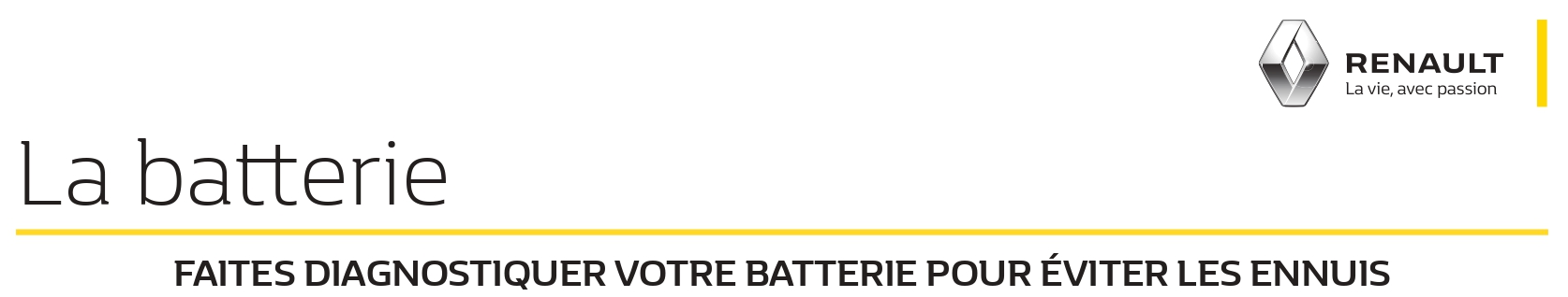 La batterie Renault